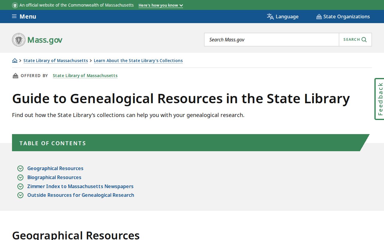 Reading city directory research in the Massachusetts State Library genealogy guide